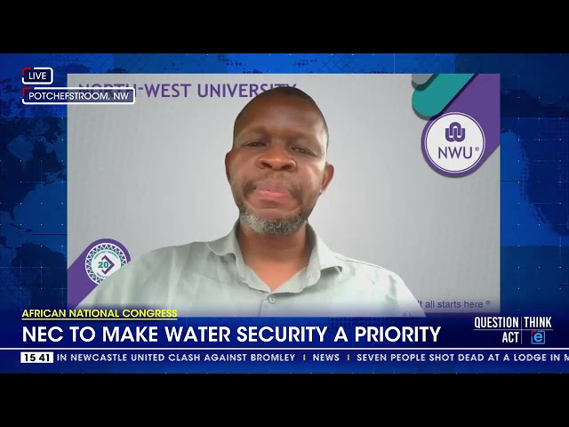 ⁣African National Congress | NEC to make water security a priority