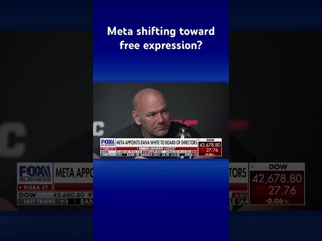 ⁣Meta makes shocking move and appoints Dana White to board of directors #shorts