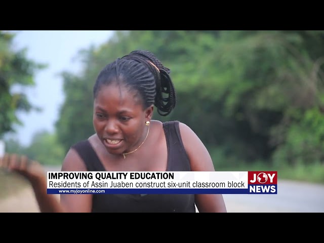 ⁣Improving Quality Education: Residents of Assin Juaben construct six-unit classroom block.