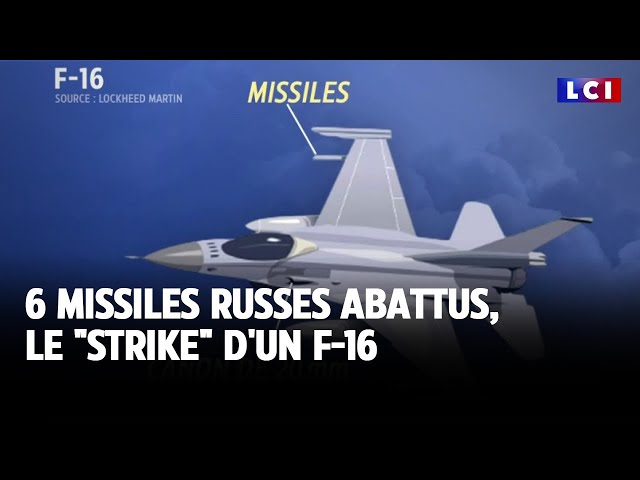 ⁣6 missiles russes abattus, le "strike" d'un F-16｜LCI