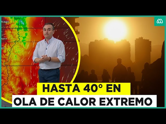 ⁣Ola de calor extremo en Chile: Termómetros llegarían a los 40°