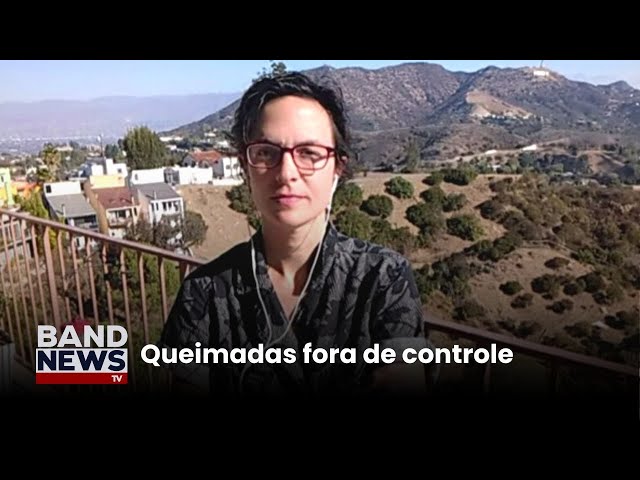 ⁣Ventos reduzem força, mas fogo segue avançando nos EUA | BandNews TV