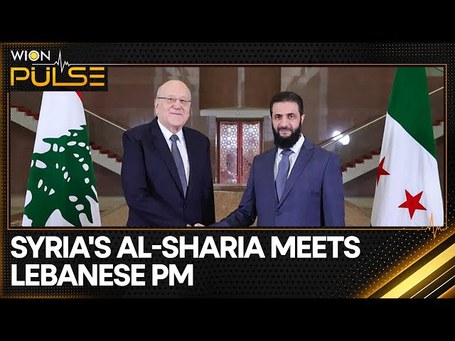 ⁣Lebanese PM Meets Syria's New Leader Al-Sharaa In Damascus | World News | WION Pulse