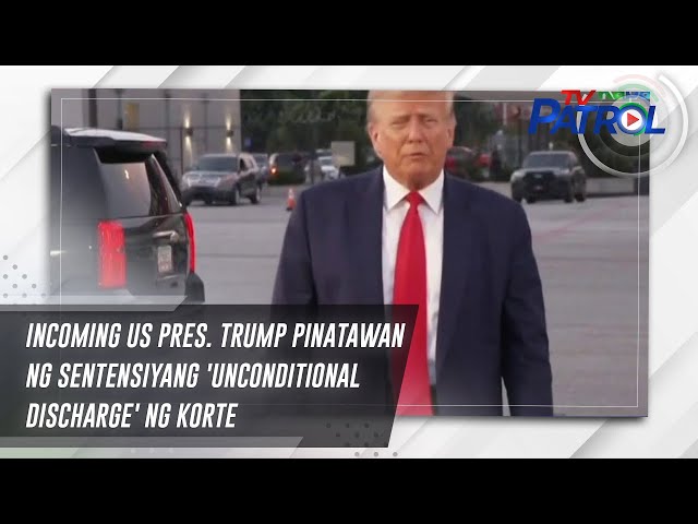 ⁣Incoming US Pres. Trump pinatawan ng sentensiyang 'unconditional discharge' ng korte | TV 