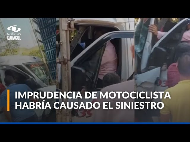 ⁣Accidente de tránsito en Bucaramanga dejó doce heridos