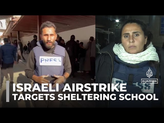 ⁣Israeli strike targets Jabalia: Children killed in attack on school-turned-shelter