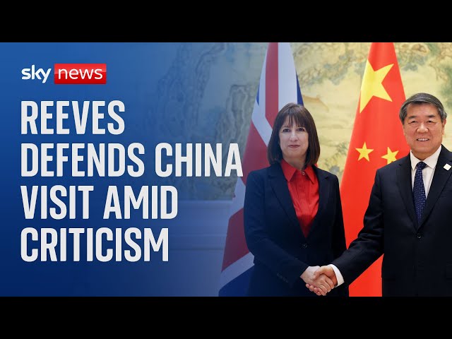 ⁣Chancellor Rachel Reeves lands in China amid pressure to cancel trip over economic turmoil