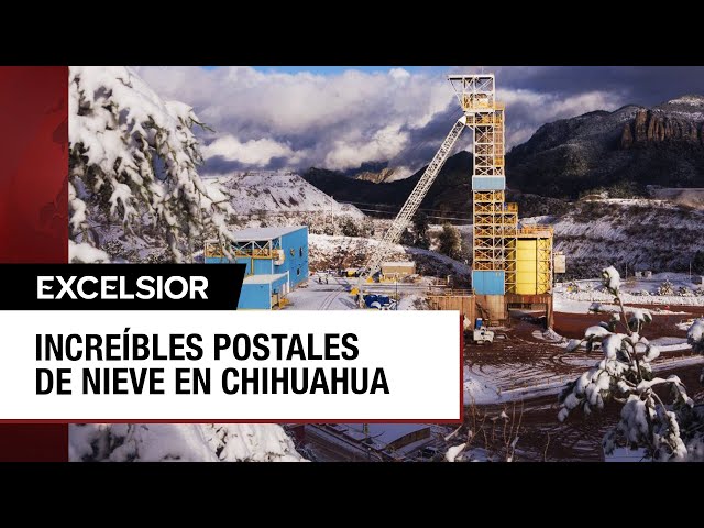 ⁣Chihuahua se viste de blanco por nevadas