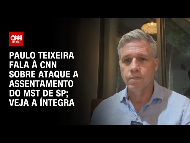 ⁣Paulo Teixeira fala à CNN sobre ataque a assentamento do MST de SP; veja a íntegra | CNN PRIME TIME