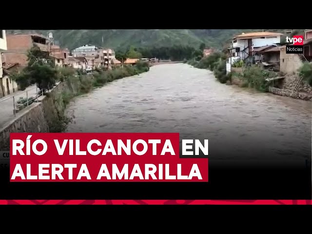 ⁣Aumenta caudal del río Vilcanota en Cusco: alerta amarilla por riesgo de desbordes