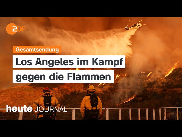 ⁣heute journal vom 11.01.25 Scholz ist SPD-Kandidat, Weidels Parteitagsrede, Brände in Los Angeles