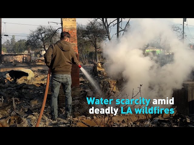 ⁣Water scarcity amid deadly LA wildfires