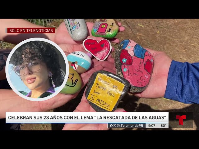 ⁣Familia honra la memoria de joven arrastrada por una corriente