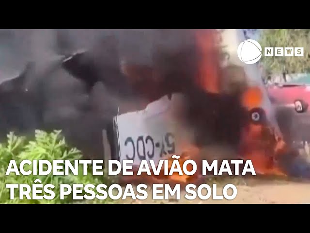 ⁣Acidente de avião no Quênia mata três pessoas em solo