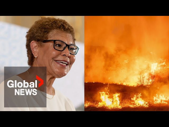 ⁣LA Wildfires: Mayor Karen Bass says she has “no idea” after Gov. Newsom criticizes local leadership