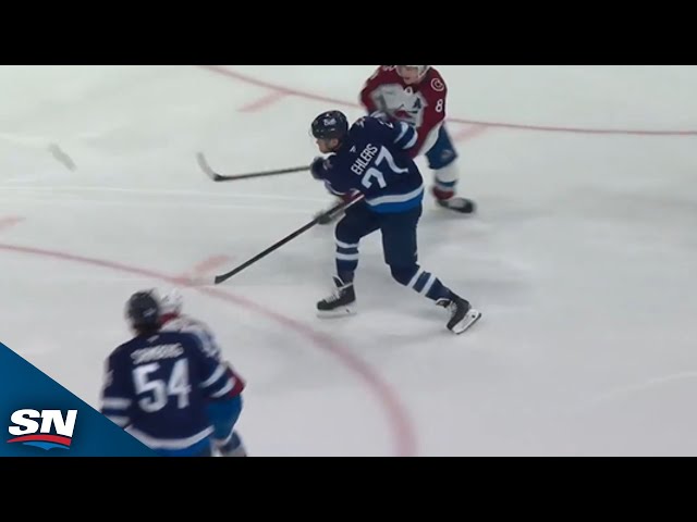 ⁣Nikolaj Ehlers Rips One Past Mackenzie Blackwood To Take The Lead