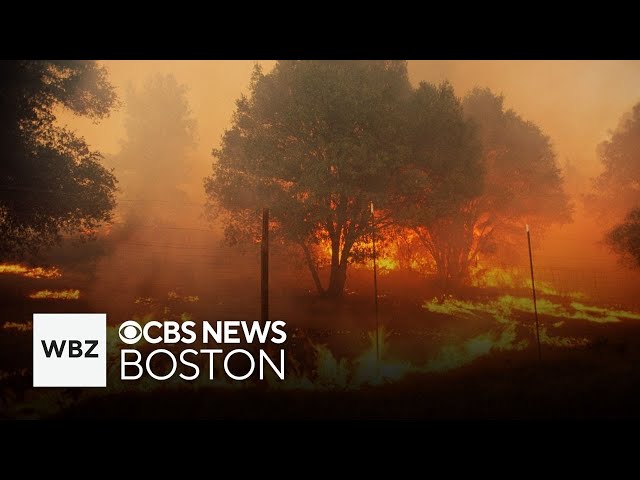 ⁣Fire crews face tough conditions fighting California wildfires