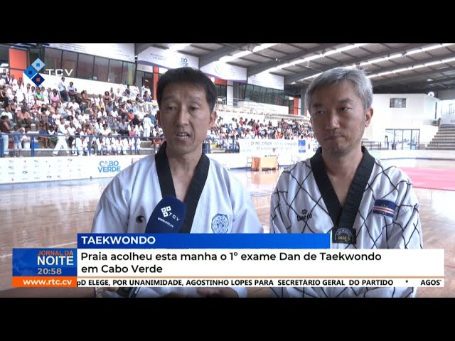 ⁣Cidade da Praia recebe exame de 1º Dan de Taekwondo em Cabo Verde