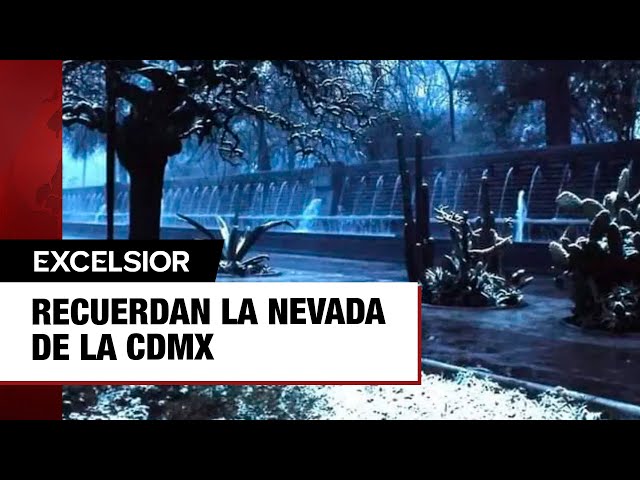 ⁣Recuerdan la nevada que pintó de blanco la CDMX el 11 de enero de 1967