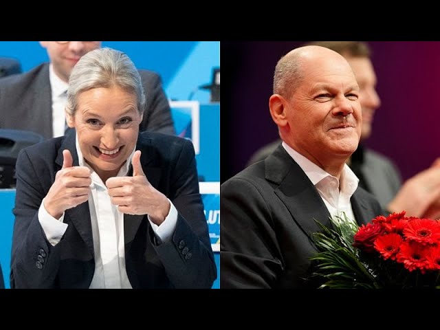 ⁣Allemagne : Alice Weidel, candidate de l'AfD à la chancellerie, Scholz rempile pour le SPD