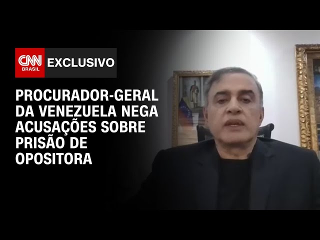 ⁣Procurador-geral da Venezuela nega acusações sobre prisão de opositora | CNN PRIME TIME