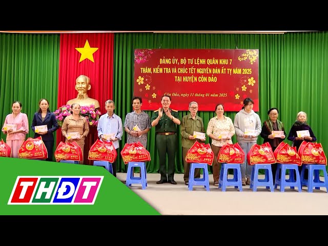 ⁣Bộ Tư lệnh Quân khu 7 chúc Tết tại Côn Đảo | THDT