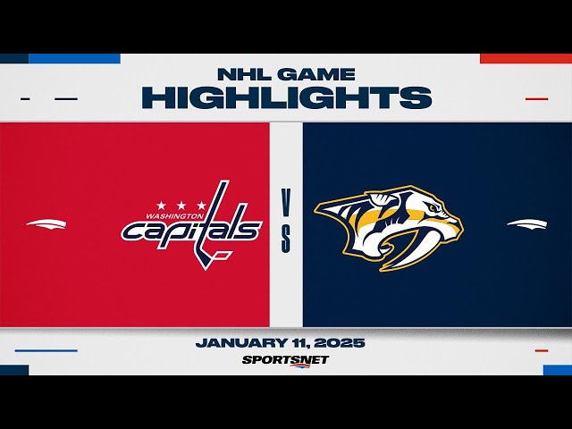 ⁣NHL Highlights | Capitals vs. Predators - January 11, 2025