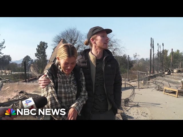 ⁣'We worked so hard to get here': Altadena couple returns to residence reduced to rubble by