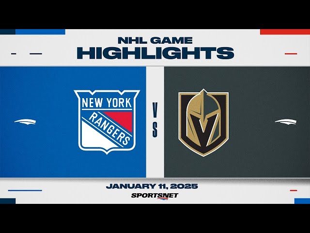 ⁣NHL Highlights | Golden Knights vs. Rangers - January 11, 2025