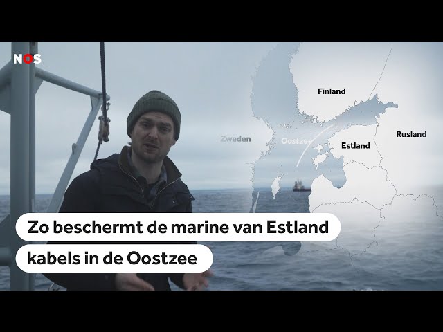 ⁣Zo beschermt de marine van Estland kabels in de Oostzee