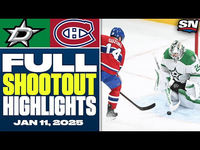 ⁣Dallas Stars at Montreal Canadiens | FULL Shootout Highlights - January 11, 2025