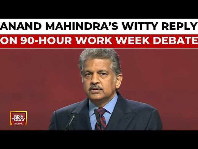 ⁣Anand Mahindra's Cheeky Reply To 90-Hour Work Week Debate, Bats For Quality Of Work | India Tod