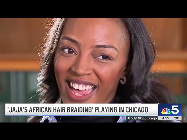 ⁣‘JAJA's African Hair Braiding' playing at Chicago Shakespeare Theatre