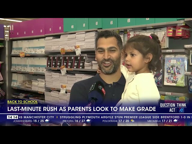 ⁣Last-minute rush as parents rush for back to school