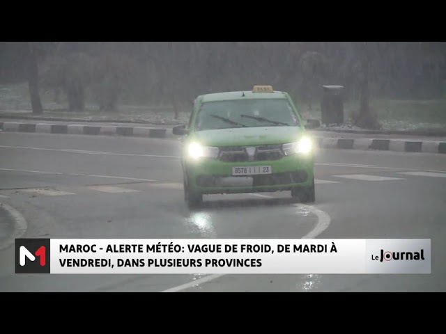 ⁣Bulletin d'alerte météo : Vague de froid, de mardi à vendredi, dans plusieurs provinces du Roya