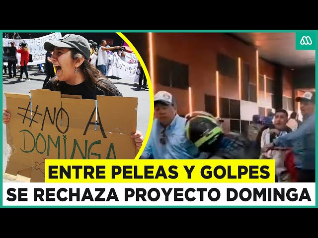 ⁣A los golpes: Grupo ligado a Dominga interrumpió sesión en que se rechazó polémico proyecto