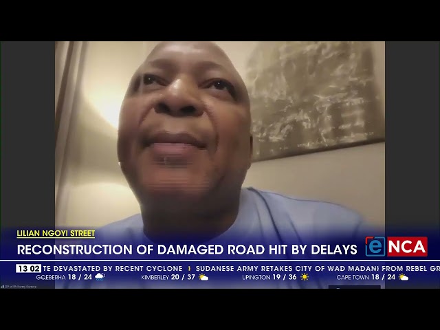 ⁣Reconstruction of damaged road hit by delays