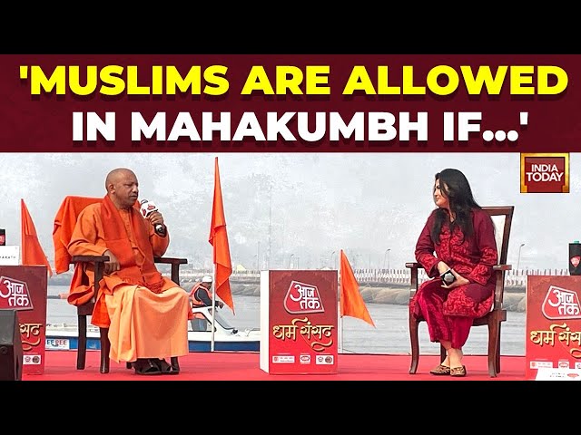 ⁣UP CM Yogi On Muslims Visiting Prayagraj, WAQF Claim On Mahakumbh Land & More | India Today LIVE