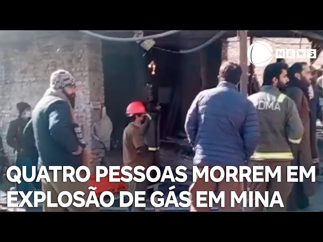 ⁣Quatro pessoas morrem em explosão de gás dentro de mina