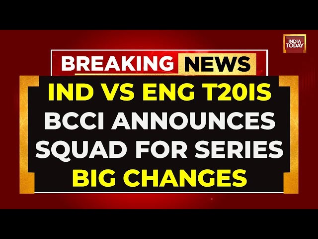 ⁣IND Vs ENG T20I: BCCI Announces Squad, Shami In, Bumrah, Pant, Gill, Jaiswal Out | India Today LIVE