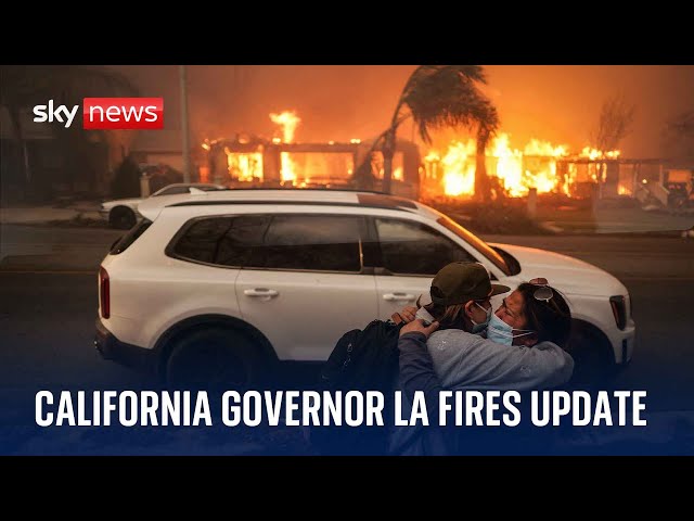 ⁣Live: California Governor Gavin Newsom discusses LA fires latest - with at least 16 people dead