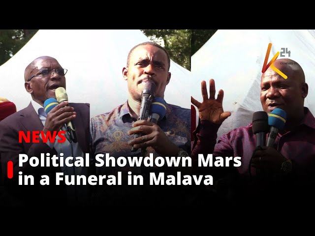 ⁣Political Showdown Mars Funeral of Former Kabras South MCA Samson Tali.