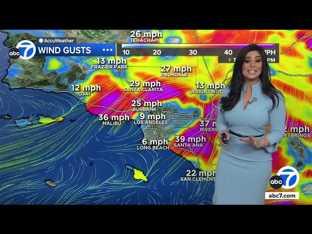 ⁣Winds remain calm Sunday, but speeds set to increase on Monday. Here's the timeline.