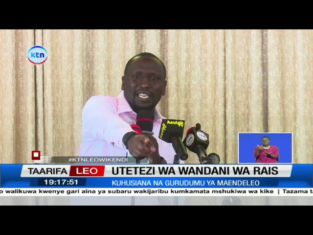 ⁣Wandani wa Rais Ruto wamtetea Rais Ruto wakishtumu viongozi wa dini