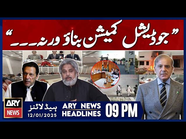 ⁣Hamid Raza's Huge Statement - ARY News 9 PM Headlines | 12th JAN 2025