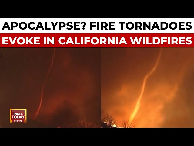 ⁣Fire Tornadoes Spotted as Pacific Palisades Fires Threaten Los Angeles Creating Apocalyptic Scenes