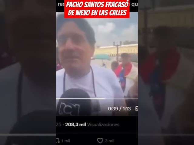 ⁣PACHO SANTOS FRACASÓ DE NIEVO EN LAS CALLES