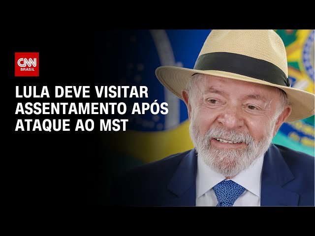 ⁣Lula deve visitar assentamento após ataque ao MST | AGORA CNN