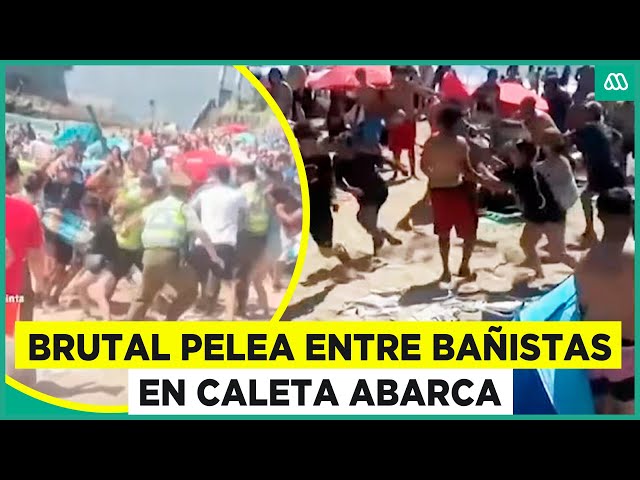 ⁣Impactante pelea en Caleta Abarca por supuesto robo: Hay cuatro detenidos