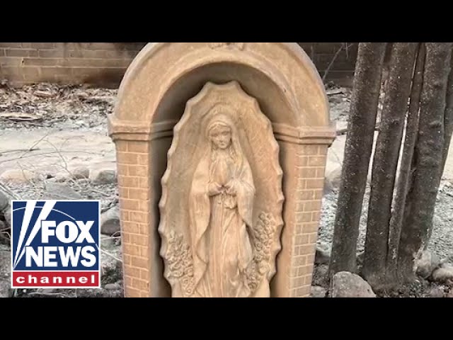 ⁣'HEALING': Statue of Mary survives California wildfires in 'perfect condition'